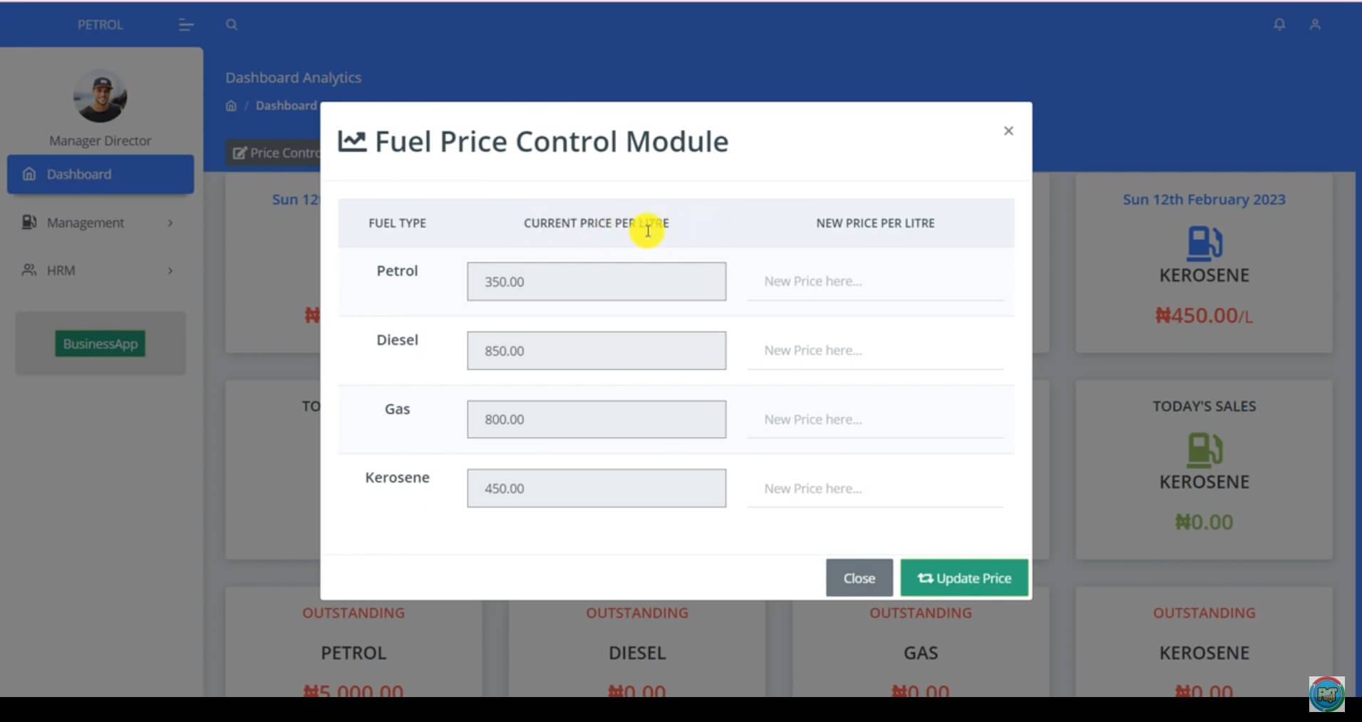 Filling Station Management System